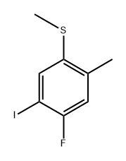 (4-Fluoro-5-iodo-2-methylphenyl)(methyl)sulfane 结构式