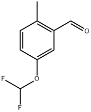 5-(difluoromethoxy)-2-methylbenzaldehyde 结构式