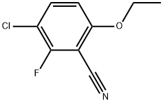 3-Chloro-6-ethoxy-2-fluorobenzonitrile 结构式