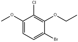 1-Bromo-3-chloro-2-ethoxy-4-methoxybenzene 结构式