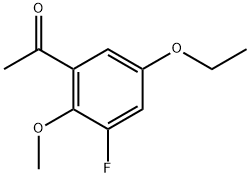 1-(5-Ethoxy-3-fluoro-2-methoxyphenyl)ethanone 结构式