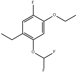 1-(Difluoromethoxy)-5-ethoxy-2-ethyl-4-fluorobenzene 结构式