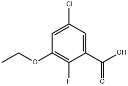 5-Chloro-3-ethoxy-2-fluorobenzoic acid 结构式