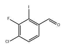 4-Chloro-3-fluoro-2-iodobenzaldehyde 结构式