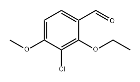 3-Chloro-2-ethoxy-4-methoxybenzaldehyde 结构式