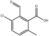 3-Chloro-2-formyl-6-methylbenzoic acid 结构式