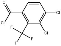3,4-Dichloro-2-(trifluoromethyl)benzoyl chloride 结构式