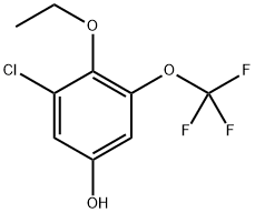 3-chloro-4-ethoxy-5-(trifluoromethoxy)phenol 结构式