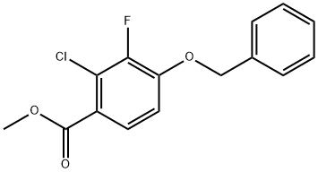 Methyl 4-(benzyloxy)-2-chloro-3-fluorobenzoate 结构式