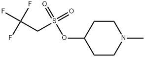 1-Methyl-4-piperidinyl 2,2,2-trifluoroethanesulfonate 结构式