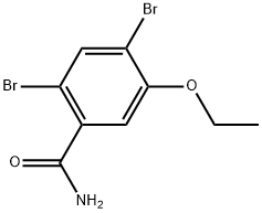 2,4-Dibromo-5-ethoxybenzamide 结构式