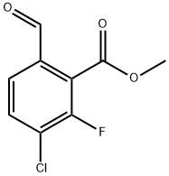 Methyl 3-chloro-2-fluoro-6-formylbenzoate 结构式