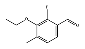 3-ethoxy-2-fluoro-4-methylbenzaldehyde 结构式