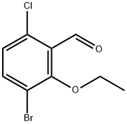 3-bromo-6-chloro-2-ethoxybenzaldehyde 结构式