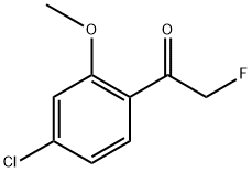 1-(4-chloro-2-methoxyphenyl)-2-fluoroethanone 结构式