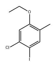 1-Chloro-5-ethoxy-2-iodo-4-methylbenzene 结构式