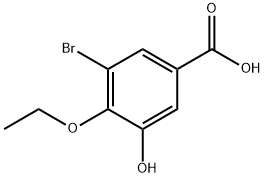 3-bromo-4-ethoxy-5-hydroxybenzoic acid 结构式