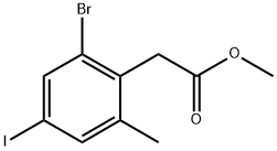 methyl 2-(2-bromo-4-iodo-6-methylphenyl)acetate 结构式