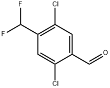 2,5-Dichloro-4-(difluoromethyl)benzaldehyde 结构式