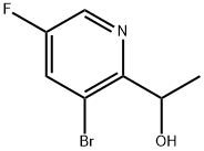 1-(3-溴-5-氟吡啶-2-基)乙烷-1-醇 结构式