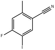 4-fluoro-5-iodo-2-methylbenzonitrile 结构式