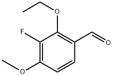 2-Ethoxy-3-fluoro-4-methoxybenzaldehyde 结构式