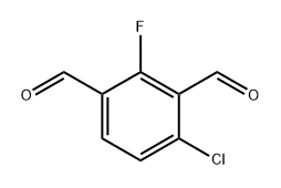 4-Chloro-2-fluoroisophthalaldehyde 结构式