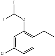 4-chloro-2-(difluoromethoxy)-1-ethylbenzene 结构式