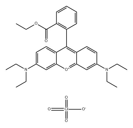 RHODAMINE 3B PERCHLORATE 结构式