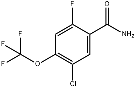 5-Chloro-2-fluoro-4-(trifluoromethoxy)benzamide 结构式