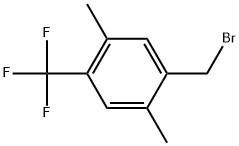 1-(Bromomethyl)-2,5-dimethyl-4-(trifluoromethyl)benzene 结构式