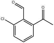 2-乙酰基-6-氯苯甲醛 结构式