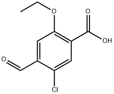 5-chloro-2-ethoxy-4-formylbenzoic acid 结构式
