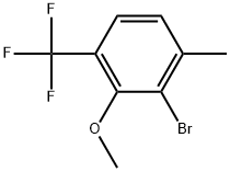 2-Bromo-3-methoxy-1-methyl-4-(trifluoromethyl)benzene 结构式