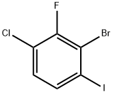 2-溴-4-氯-3-氟-1-碘苯 结构式