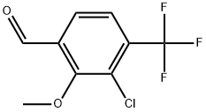 3-Chloro-2-methoxy-4-(trifluoromethyl)benzaldehyde 结构式