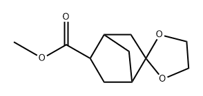 methyl spiro[1,3-dioxolane-2,5'-norbornane]-2'-carboxylate 结构式