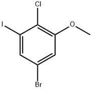 5-Bromo-2-chloro-1-iodo-3-methoxybenzene 结构式