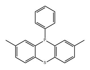 2,8-Dimethyl-10-phenyl-10H-phenothiaphosphine 结构式