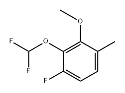 2-(difluoromethoxy)-1-fluoro-3-methoxy-4-methylbenzene 结构式