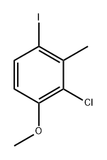 2-chloro-4-iodo-1-methoxy-3-methylbenzene 结构式