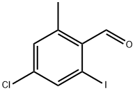 4-氯-2-碘-6-甲基苯甲醛 结构式