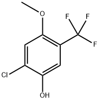 2-chloro-4-methoxy-5-(trifluoromethyl)phenol 结构式