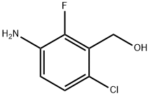 (3-氨基-6-氯-2-氟苯基)甲醇 结构式