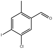 5-Chloro-4-iodo-2-methylbenzaldehyde 结构式