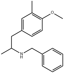 Benzeneethanamine, 4-methoxy-α,3-dimethyl-N-(phenylmethyl)- 结构式