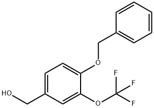 (4-(benzyloxy)-3-(trifluoromethoxy)phenyl)methanol 结构式