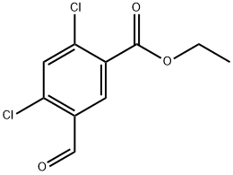 Ethyl 2,4-dichloro-5-formylbenzoate 结构式