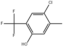 4-Chloro-5-methyl-2-(trifluoromethyl)phenol 结构式