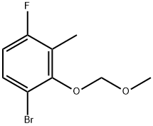 1-Bromo-4-fluoro-2-(methoxymethoxy)-3-methylbenzene 结构式